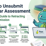 how to unsubmit on pear assessment