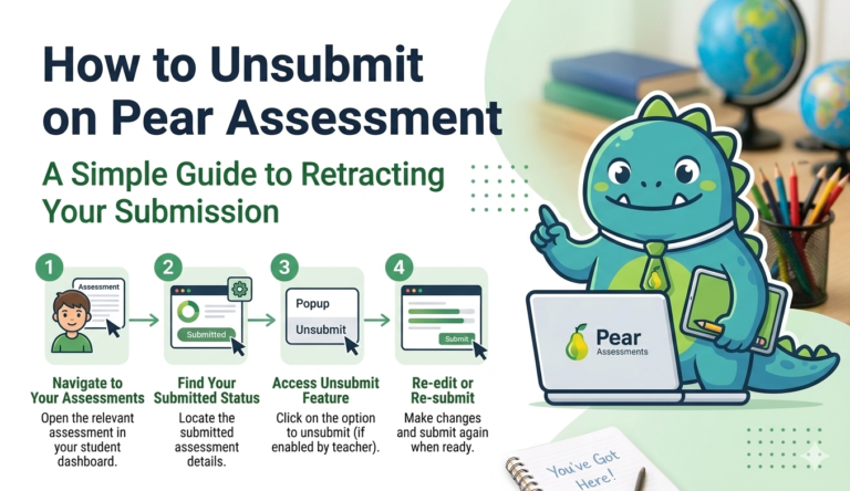 how to unsubmit on pear assessment