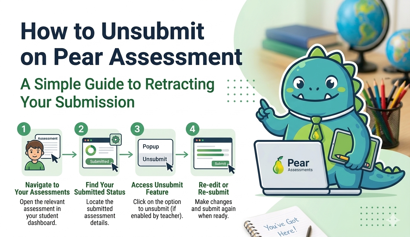 how to unsubmit on pear assessment